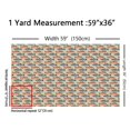 thumbnail image 5 of Manfei Cartoon Fish Fabric by the Yard 2 Yards, Geometric Stripe Sewing Fabric, Sage Green, 5 of 6