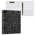 thumbnail image 3 of ALAZA Dark Gray Cheetah Leopard Print 3 Ring Binder 1.5 Inch Three Ring Office Binders w/ clipboard & 3 pockets, Hold 200 Sheets, 1 pc, 3 of 7