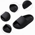thumbnail image 6 of HCNTES Kids Boys Girls Soft Comfort Slides Non-Slip Sandals Spring Summer Water Shoes for Toddler Pool Beach Shower Casual Loungewear(Z01-Black,1), 6 of 6
