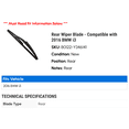 thumbnail image 2 of Rear Wiper Blade - Compatible with 2016 BMW i3, 2 of 2