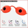 thumbnail image 2 of Super Sunnies UV Eye Protection, FDA compliant Individual Tanning Bed Goggles Eyeshields, Random Color, FDA Compliant, 2 of 7