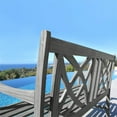 thumbnail image 4 of Renaissance Outdoor Raised Hardwood Bench - Gray, 4 of 4