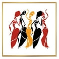 thumbnail image 1 of Designart Beautiful Dancers Afro American Silhouettes FLOAT FRAME WALL ART, 1 of 4