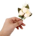 thumbnail image 3 of MLINS Romantic Wedding Boutonniere Realistic Rose Boutonniere Exquisite Artificial Flower Wedding Boutonniere Bridegroom Corsage, 3 of 8