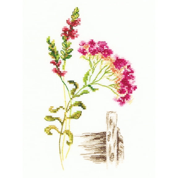 Bloomy herbs M777 Counted Cross Stitch Kit