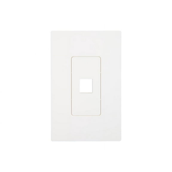 Tripp Lite Single-Gang 1-Port Universal Keystone Wall Plate, Cat5/6/6a, USB, HDMI, DisplayPort, RCA, White (N080-101)