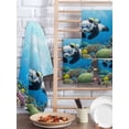 thumbnail image 2 of Funny Diving Panda Kitchen Dish Towels for Drying Dishes Set of 2, Ocean Sea Coastal Coral Fish Marine Life Waffle Weave Microfiber Hand Tea Bathroom Towels Quick Dry & Absorbent Towel 15.7x23.6, 2 of 7