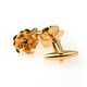 thumbnail image 3 of Hombre Gemelos con Forma de Flor Grabado Cobre Fancy Jewelry - Oro, 3 of 3