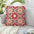 thumbnail image 5 of LNWH Decorative Pillow Covers, Abstract Colorful Geometric Square Sofa Decorative Knit Pillow Case, 20"x20", 5 of 8