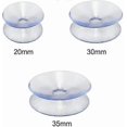 thumbnail image 2 of 10 Pack Double Sided Silicone Rubber Suction Cups for Table Tops, Clear Suction Cup without Hooks, Compatible with Glass Top, Size: 35mm, 2 of 5