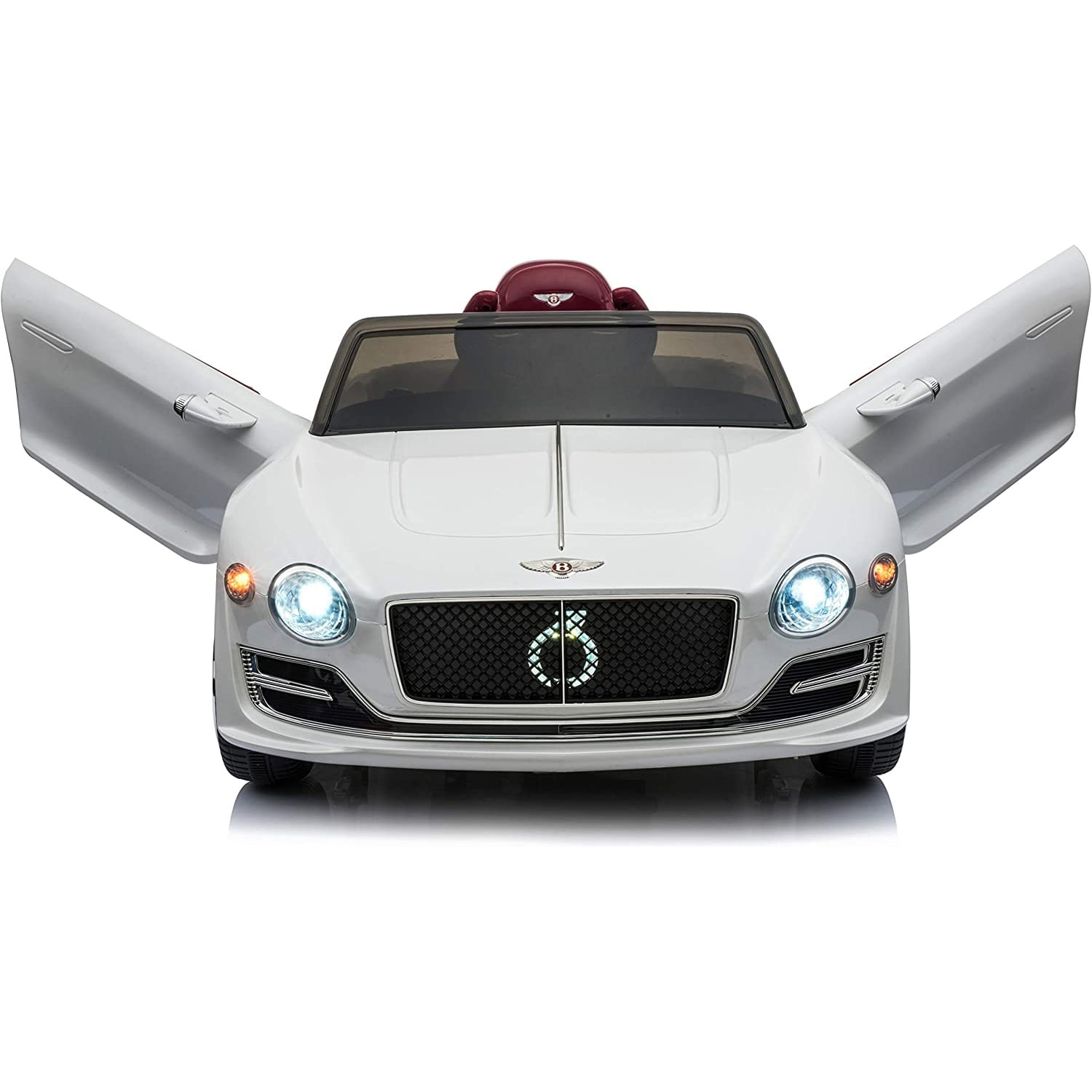 CIPACHO 12 V Powered Ride On Car, Licensed Battery Electric Car for Kids, Longer Playtime, Luxury Ride on Toys, White CIPACHO 12 V Powered Ride On Car, Licensed Battery Electric Car for Kids, Longer Playtime, Luxury Ride on Toys, White