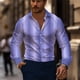 thumbnail image 3 of Líneas de camisas para hombres, pétalos de lujo de moda, casuales, suaves y cómodos, patrón de alta definición, nuevas blusas para hombres., 3 of 5