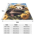 thumbnail image 3 of Sikiie Clear Sky Cute Sunflower Panda Ultra-Soft Micro flannel Blanket Luxury All Seasons Warm Blanket for Bedding Sofa and Travel (4 sizes)-80"x60", 3 of 7