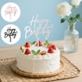 thumbnail image 4 of Lavish Cover "Happy Birthday" Acrylic Cake Topper, Handwritten Style with Heart Detail, Reusable Cake Decoration for Birthday Parties & Celebrations (Available in Black, White & Pink), 4 of 7