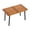 Brown, variant on Ktaxon Wooden Rectangular Patio Dining Table, 47.2" Pine Wood Dining Table for 4, Slatted Kitchen Table for Indoor & Outdoor, Waterproof Tabletop, Brown