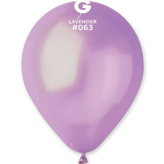 50 Gemar Metallic Lavender Balloons 12"