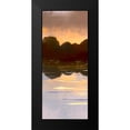 thumbnail image 2 of Boho Hue Studio 12x24 Black Modern Framed Museum Art Print Titled - Landscape Aglow Panel 1, 2 of 5
