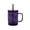 Purple, variant on 20-Ounce Black Glitter Acrylic Skull Mug with Lid & Straw, by Way to Celebrate