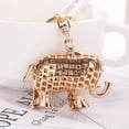 thumbnail image 3 of Elephant Keychain for Women, Crystal Rhinestone Key Ring Purse Bag Charm Pendant Holiday Gift, 3 of 5