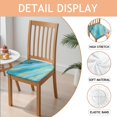 thumbnail image 2 of Teal Gold Marble Seat Covers for Dining Room Chairs Set Of 4,Stretch Printed Washable Chair Seat Cover with Elastic Ties and Button,Removable Waterproof Couch Cushion Covers, 2 of 6