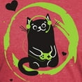 thumbnail image 3 of CafePress - Gamer Cat Men's Deluxe T Shirt - Mens Tri-blend T-Shirt, 3 of 4