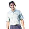 thumbnail image 1 of Monterey Club Men's Concord Layer Stripe Texture Golf Polo Shirt #1619, 1 of 2