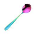 thumbnail image 2 of Walbest 6.9 Inch Creative Soup Spoon Mirror Surface Dessert Round Spoon, Ergonomic Stainless Steel Non-stick Dinner Spoon Restaurant Kitchen Supplies, 1 piece, 2 of 7