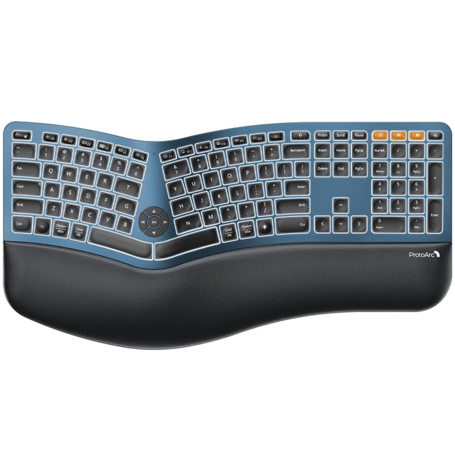 Teclado ProtoArc EK01 Plus Bluetooth retroiluminado ergonómico