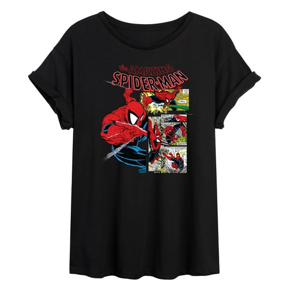 Marvel - Spider-Man Comic Panel Portrait - Women's Graphic T-Shirt