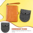 thumbnail image 4 of Shisuyan 5 Pcs Sac à Main en Feutre Mini Porte-Monnaie Porte-Clés Sac de Rangement pour Femmes Filles Gris Foncé, 4 of 9