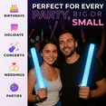 thumbnail image 3 of 16" LED Glow Foam Sticks - 100 Pack Blue Light-Up Batons for Parties, Shows & Events by PartyGlowz, 3 of 6
