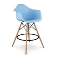 thumbnail image 3 of Aron Living Pyramid 28" Plastic Counter Stools with Arms in Blue (Set of 2), 3 of 6