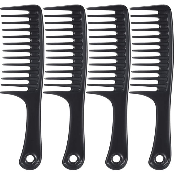 Wide Tooth Comb and Large Hair Detangling Comb, Durable Hair Brush for Best Styling and Professional Hair Care, Suitable for Curly Hair, Long Hair, Wet Hair in all Types, Reduce Hair Loss