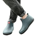 zttd men short rain boots waterproof garden shoes non slip