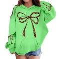 thumbnail image 2 of Gaexia Cute Girls Bow Graphic Sweatshirt Hoodies For Kids Kawaii Hoodie Letter Pullover Long Sleeve Shirts Top, 2 of 4