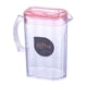 thumbnail image 2 of Hervidor de agua fría para refrigerador | Jarra grande de 2,2 L con tapa y pico vertedor | Recipiente de plástico transparente para jugo y té helado para cocina, fiestas o bares | Apto para, 2 of 6