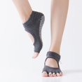 thumbnail image 2 of Calcetines de yoga con cinco dedos para mujer, antideslizantes, para Pilates, deportes, yoga, calcetines de fitness con punta dividida, 2 of 6