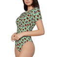 thumbnail image 5 of Cauagu Ladybugs 3 Women's Crew Neck Round Short Sleeve T Shirts Tops Bodysuit Daily Jumpsuit-Small, 5 of 7
