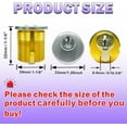 thumbnail image 2 of Brass Mortise Door Cylinder Lock, 1 1/8"Inch Length Keyed Standard with 4 SC Keyway, Standard Commercial Door Replacement Lock Mortise Cylinder 2 Pack for Aluminum Door, 2 of 6