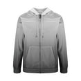 thumbnail image 3 of Hoodie Mens Shirts Hooded Drawstring Adjustable Shirt Men Casual Fashion Zipper Gradation Print Long Sleeve Hooded Hoodie Sweatshirt Everyday,Streetwear,Outdoor Sports Clothing Shirts For Men, 3 of 4