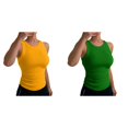 thumbnail image 1 of (2-Pack) Rinsvye Womens Sleeveless Vest Top Basic Tank Blouse Layering Clothing Summer Must Have Wardrobe Staple, 1 of 4