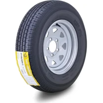 Free Country Wheel Assembly ST185/80R13 8-Ply D 99M 5 Lug on 4.5" PCD Silver Spoke Rim Trailer Tire