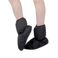 thumbnail image 2 of ZHOGXU Children Kids Girls Ballet Sneakers Non Slip Soft Soled Solid Color Warm Fashion Comfortable Dance Shoes For Practice Indoor Outdoor Daily Wear,Black,12-13 Years, 2 of 3
