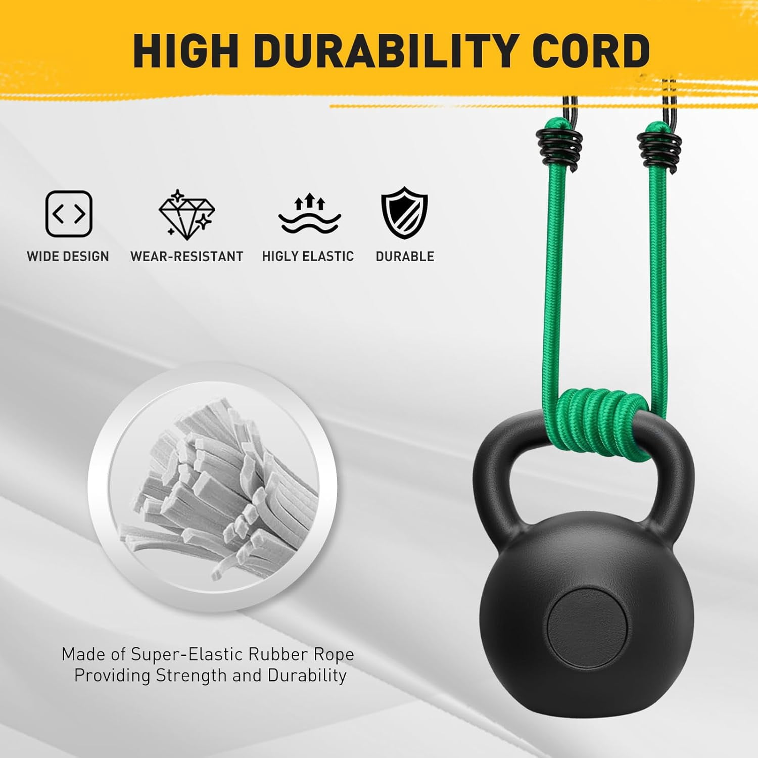 Rongsi 33 Piece Premium Bungee Cords Assortment Jar, Includes 10", 18", 24", 32", 40" Bungee Cord with Hooks, 6" Nylon Cable Ties, 8" Canopy Tarp Ball Ties and Tarp Clips