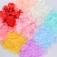 thumbnail image 3 of Naiovety 10 piezas de pétalos artificiales, decoración artística para fiesta de boda, vacaciones románticas, ambientes festivos, Color Flores artificiales champán, 3 of 6