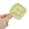 thumbnail image 5 of Unique Bargains 1 Pc Pill Case 5 Grid Portable Pill Box Light Yellow, 5 of 6
