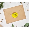 thumbnail image 2 of Darling Souvenir 45 Pcs Yellow Round Floral Thank You Stickers DIY Envelope Seals-1.6 Inches, 2 of 4