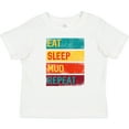 thumbnail image 3 of Inktastic Motocross BMX Off Road Eat Sleep Mud Repeat Boys or Girls Baby T-Shirt, 3 of 5