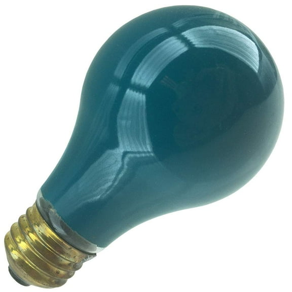 Specialty 60A/G 130 Volt, 60 Watt, A19 Medium Green Novelty Light Bulb (2 Pack)
