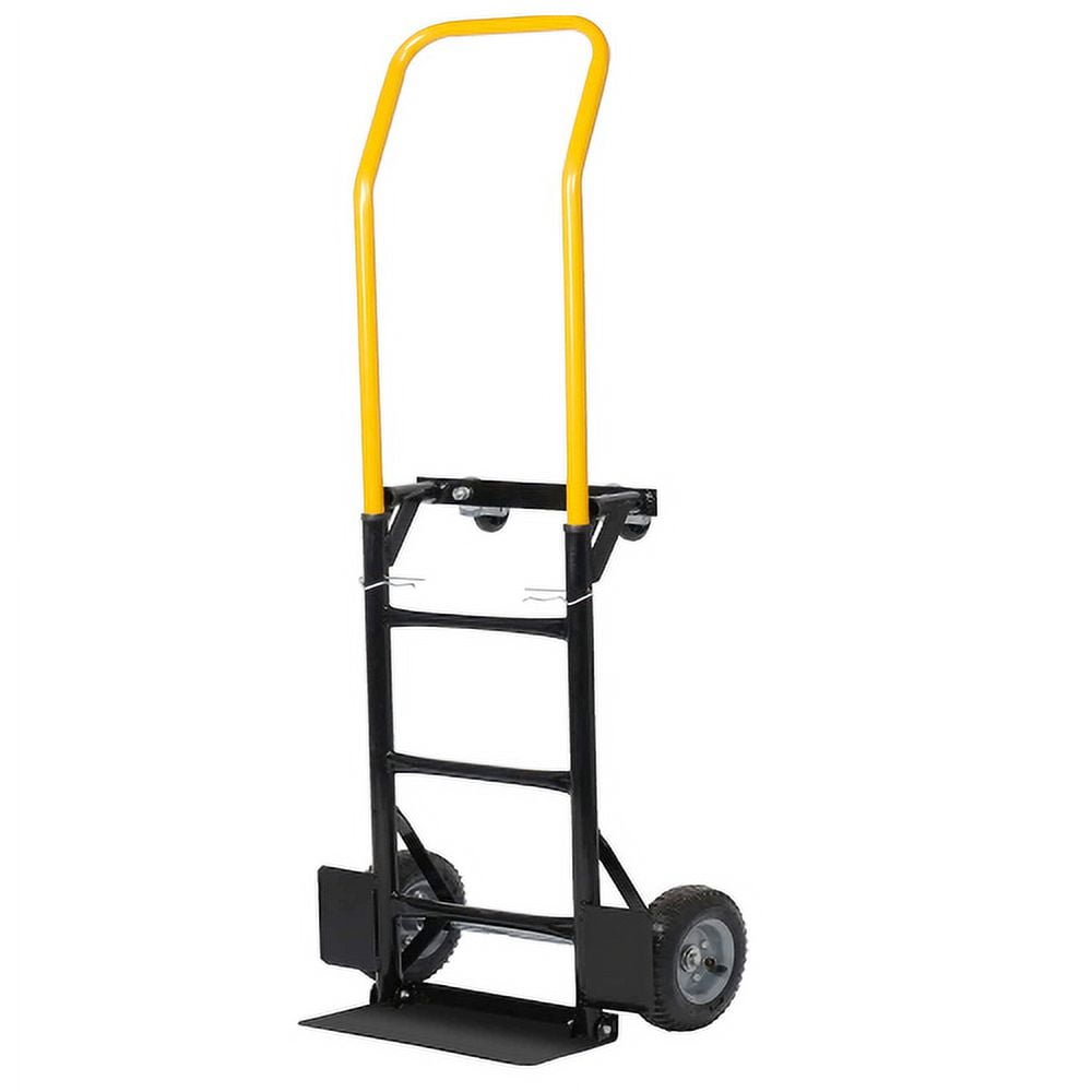 Hi-GARDEN,1-YEAR-WARRANTY,58.5"x19.5"x7.08",330 LBS,Hand Truck Dual Purpose 2 Wheel Dolly Cart and 4 Wheel Push Cart with Swivel Wheels Heavy Duty Platform Cart for Moving/Warehouse/Garden/Grocery